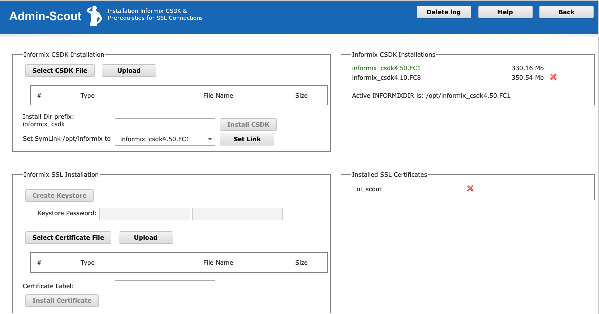 Informix Administration SSL Connection Keystore