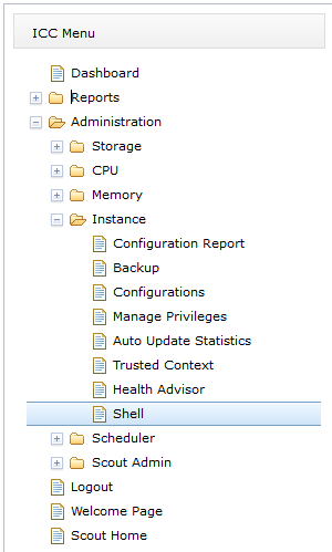 Admin-Scout for Informix - SSH Shell in a box