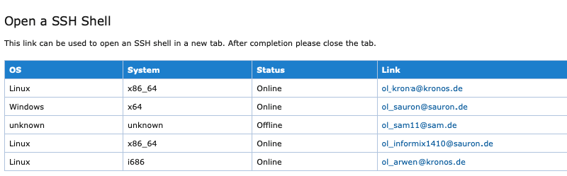 Admin-Scout for Informix - SSH Shell in a box