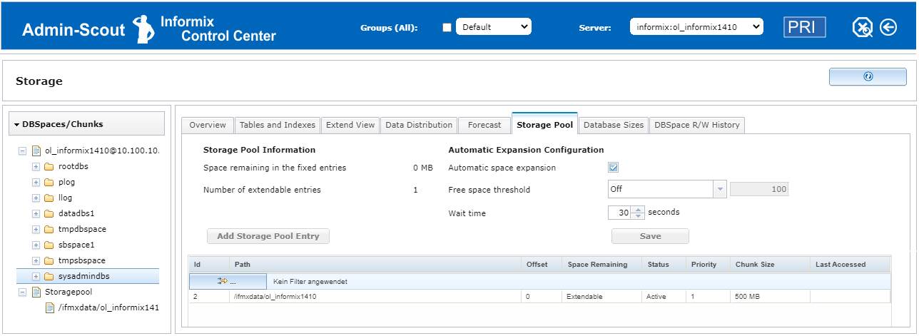 Admin-Scout 3.2 New Storage Module - Storage Pool